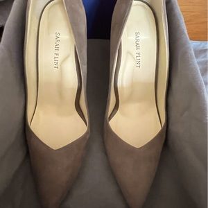 Almost perfect Sarah Flint perfect pump 85 taupe suede 10.5 US/41.5 IT
